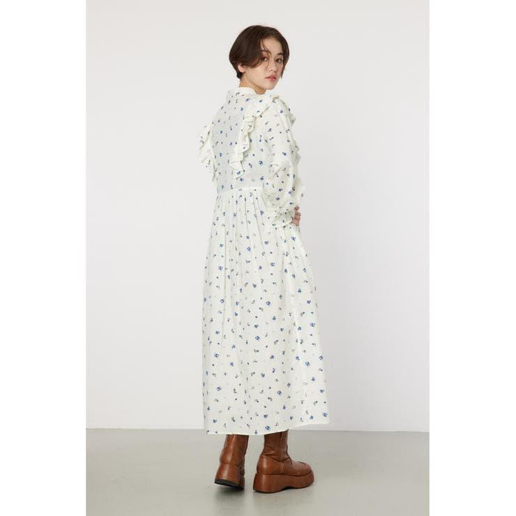 フラワーパターンフリルワンピース | RODEO CROWNS WIDE BOWL | 詳細画像5 