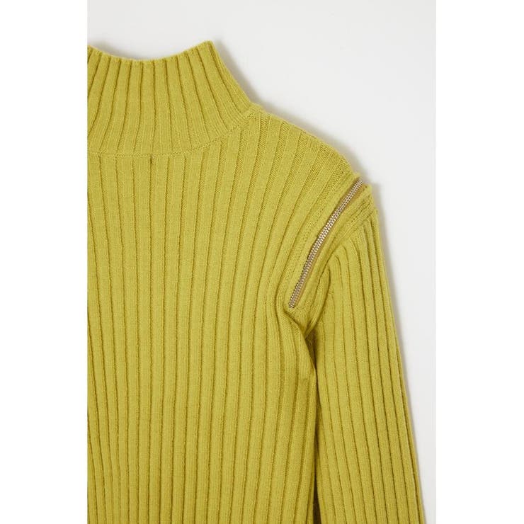 SHOULDER ZIP OPEN RIB MG トップス | SLY OUTLET | 詳細画像7 