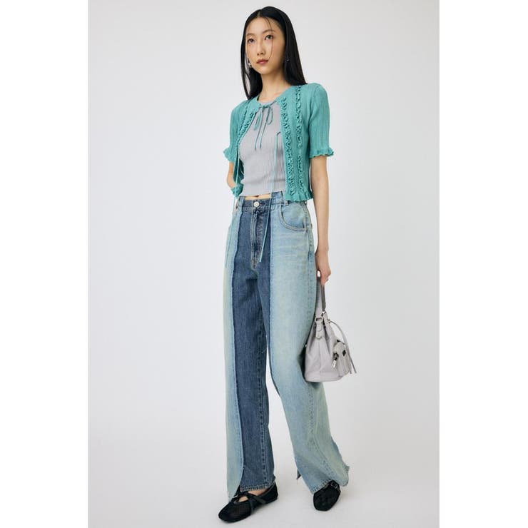 FRILL STRIPED カーディガン | MOUSSY OUTLET | 詳細画像9 