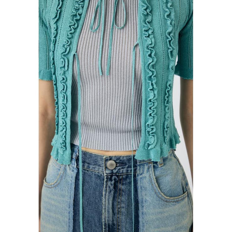 FRILL STRIPED カーディガン | MOUSSY OUTLET | 詳細画像17 