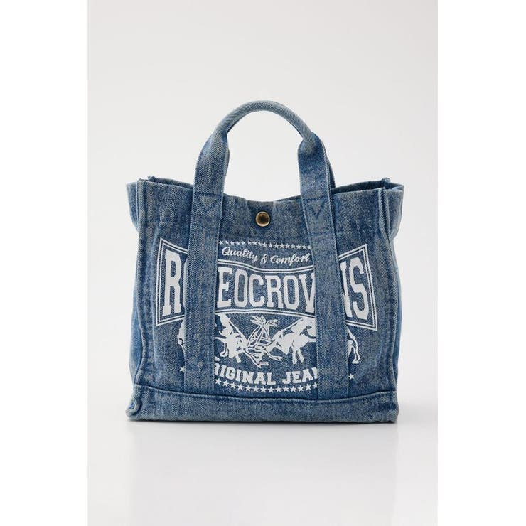 BLU | DENIMスクエア2WAYトート | RODEO CROWNS WIDE BOWL