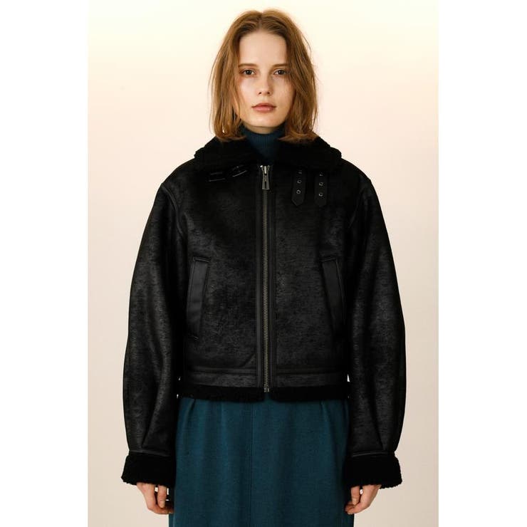 TUCK SLEEVE CROP B-3 ジャケット[品番：BJLW0020311]｜SLY OUTLET  