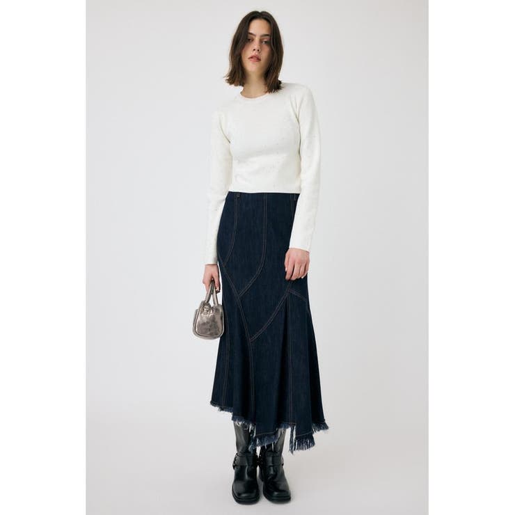 D/BLU3 | PANEL MERMAID デニムスカート | MOUSSY OUTLET