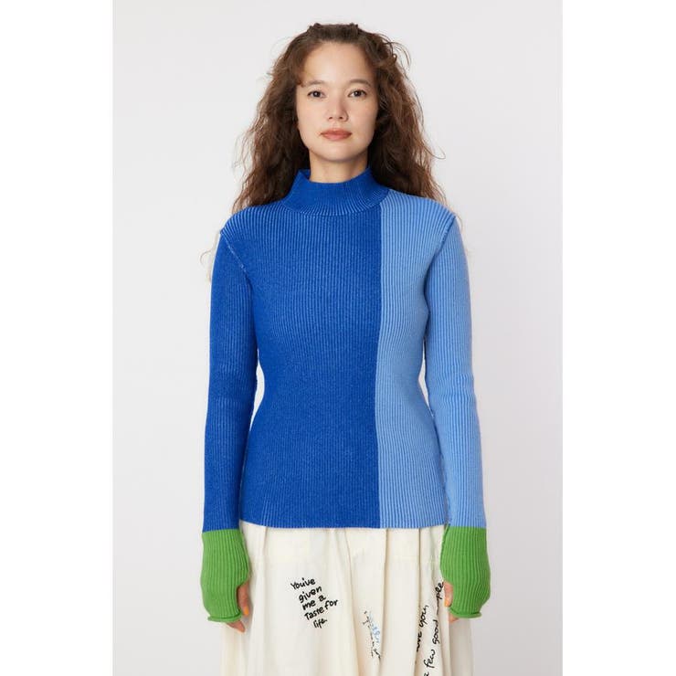 BLOCK COLOR KNIT TOPS[品番：BJLW0028987]｜RODEO CROWNS WIDE BOWL 