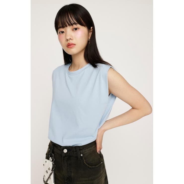 L/BLU1 | BASIC CREW NECK タンクトップ | SLY OUTLET