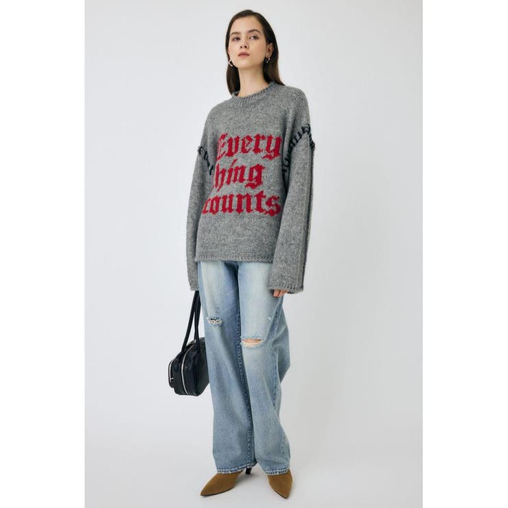 KNITTED WORDS セーター | MOUSSY OUTLET | 詳細画像4 