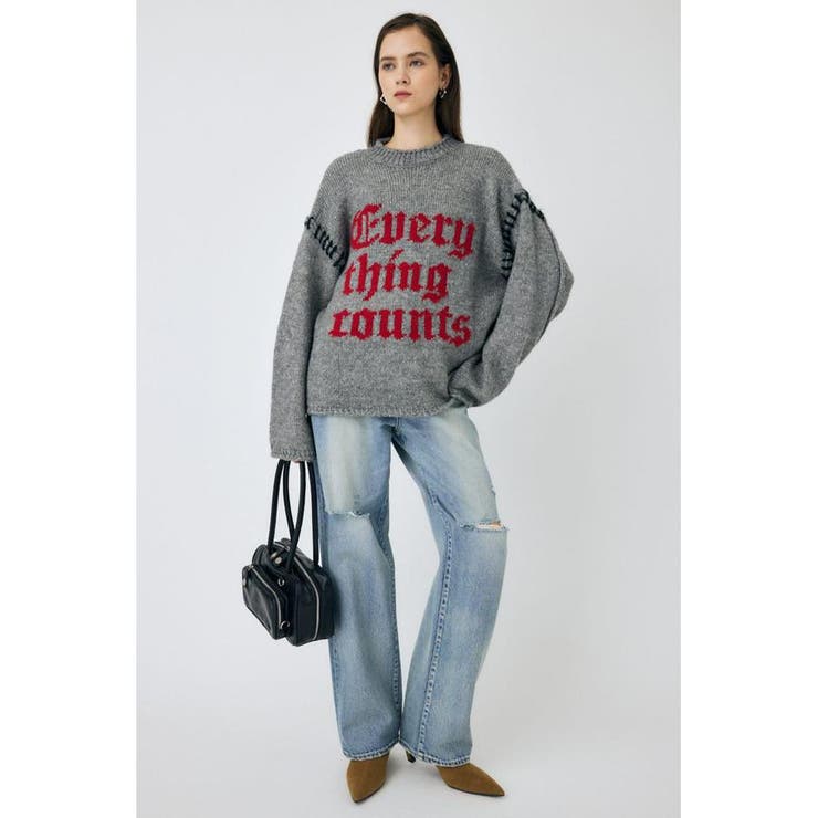 KNITTED WORDS セーター | MOUSSY OUTLET | 詳細画像5 