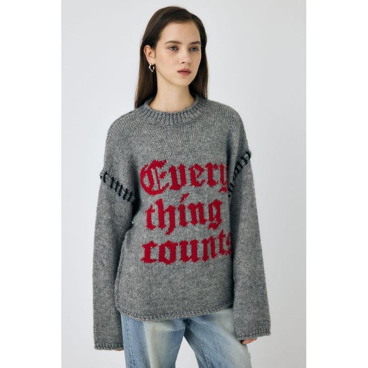 KNITTED WORDS セーター | MOUSSY OUTLET | 詳細画像7 