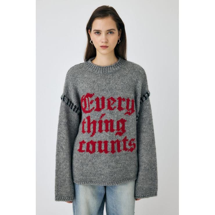KNITTED WORDS セーター | MOUSSY OUTLET | 詳細画像8 