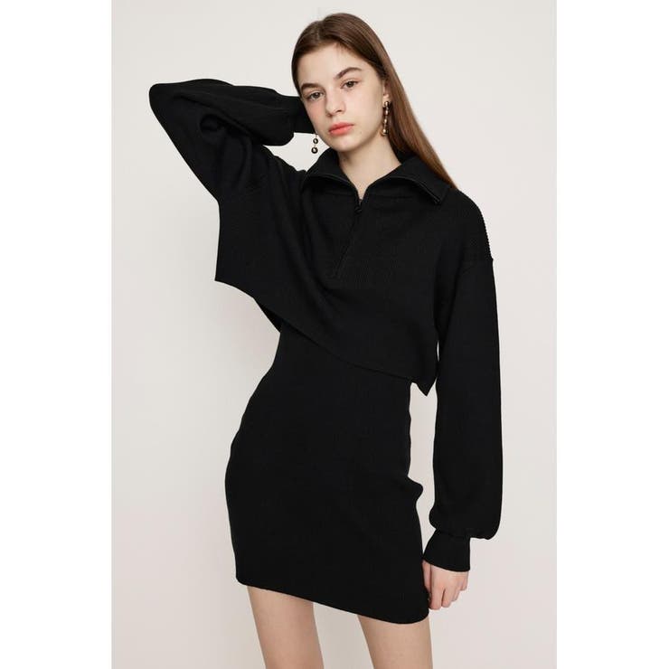 BIG COLLOR ZIP UP 2P ショートワンピース | SLY OUTLET | 詳細画像3 