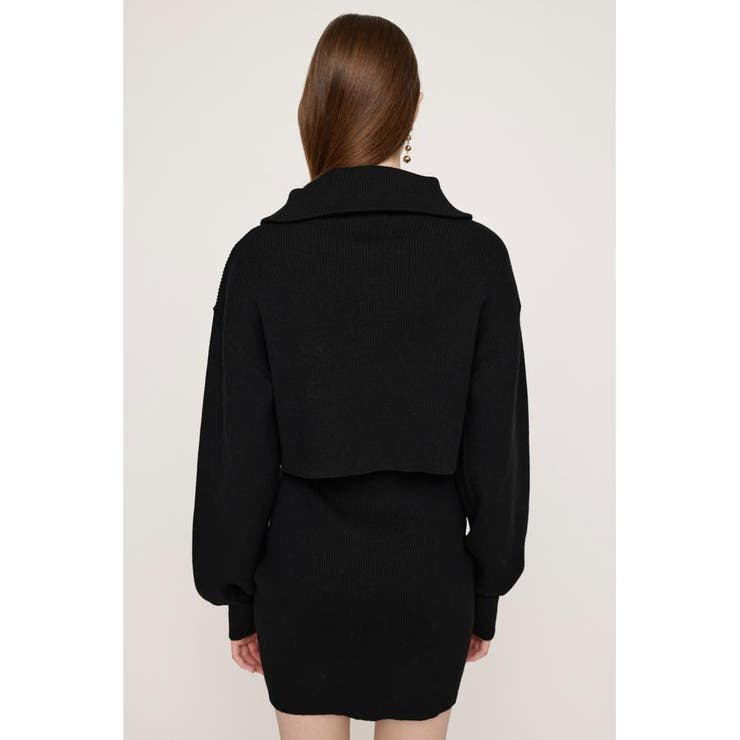 BIG COLLOR ZIP UP 2P ショートワンピース | SLY OUTLET | 詳細画像6 