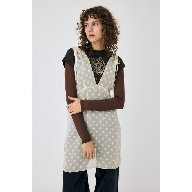 FLOWER MOTIF シアーミニドレス | MOUSSY OUTLET | 詳細画像3 