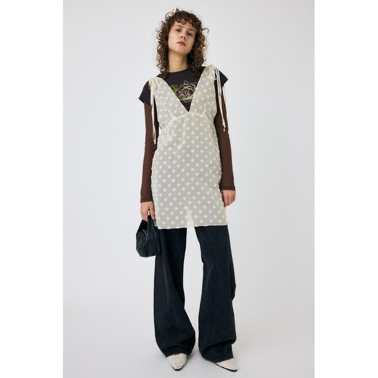 IVOY3 | FLOWER MOTIF シアーミニドレス | MOUSSY OUTLET