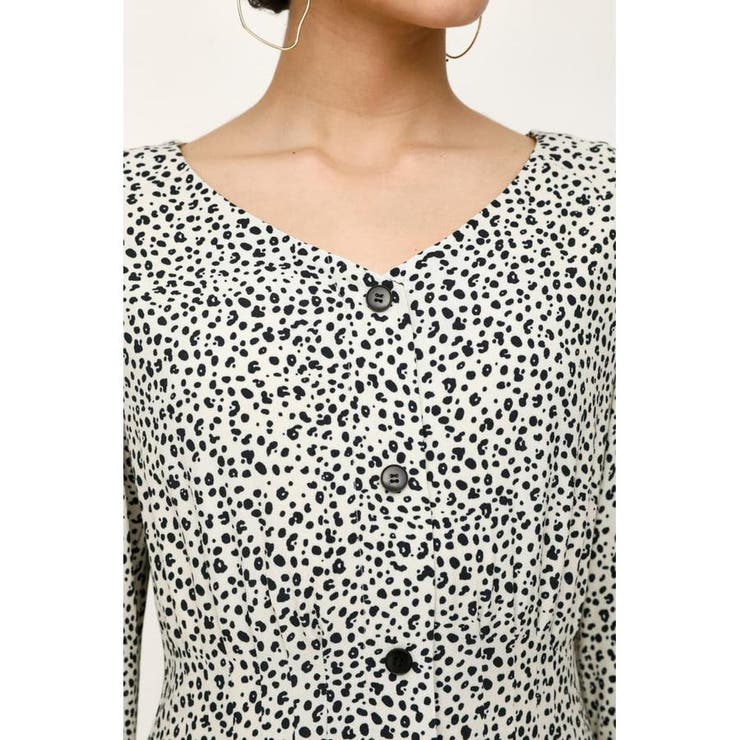 Leopard Spot Tucked ワンピース 品番 Bjlw003 Sly Outlet スライ アウトレット のレディースファッション通販 Shoplist ショップリスト