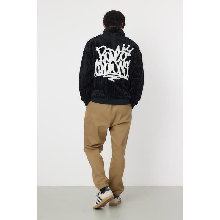ロデオクラウンズ ハリヌキバックロゴフェイクファージャケット ユニセックス RODEO CROWNS WIDE BOWL ハリヌキバックLOGOフェイクファー