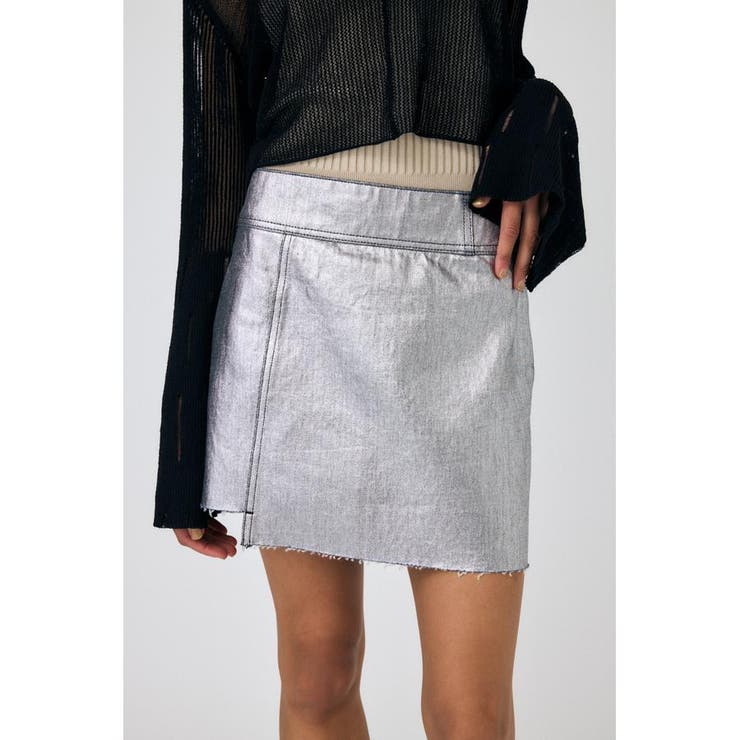 FOIL PRINT ミニスカート | MOUSSY OUTLET | 詳細画像4 