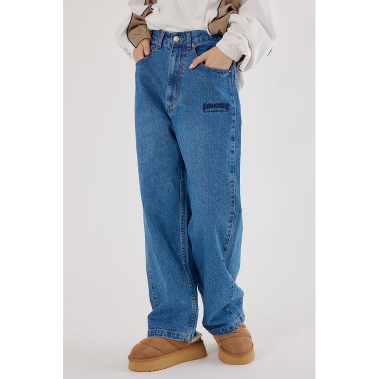 BLU | (THRASHER) ICON デニムパンツ | RODEO CROWNS WIDE BOWL