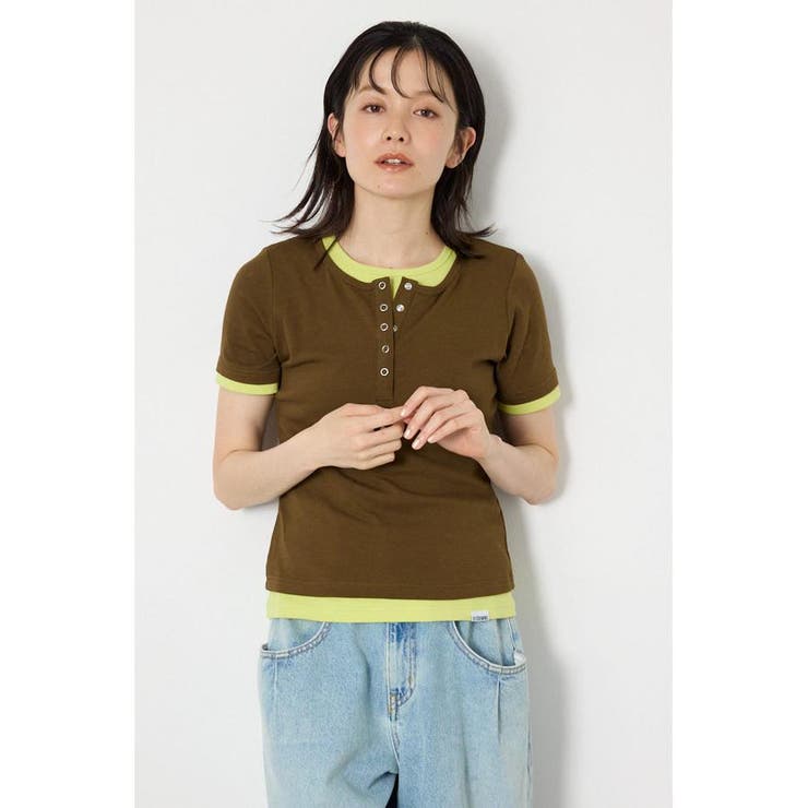 フェイクレイヤードヘンリーTシャツ | RODEO CROWNS WIDE BOWL | 詳細画像9 