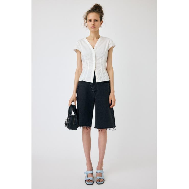 CAPSLEEVE BUTTON シャツ | MOUSSY OUTLET | 詳細画像4 