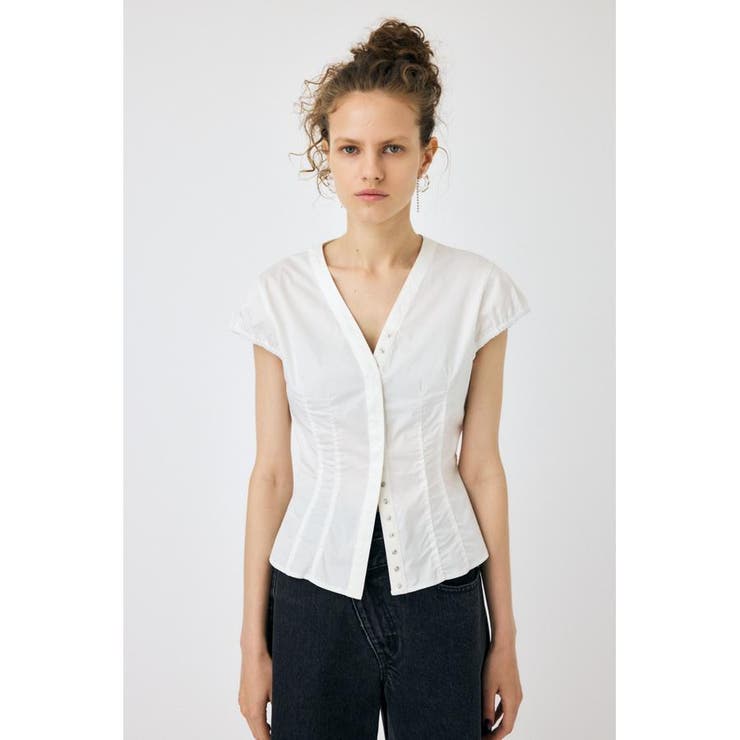 CAPSLEEVE BUTTON シャツ | MOUSSY OUTLET | 詳細画像6 