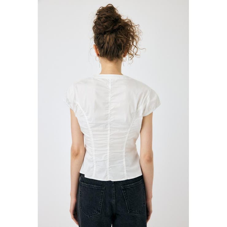 CAPSLEEVE BUTTON シャツ | MOUSSY OUTLET | 詳細画像8 
