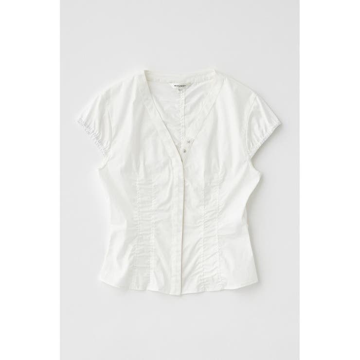 CAPSLEEVE BUTTON シャツ | MOUSSY OUTLET | 詳細画像13 