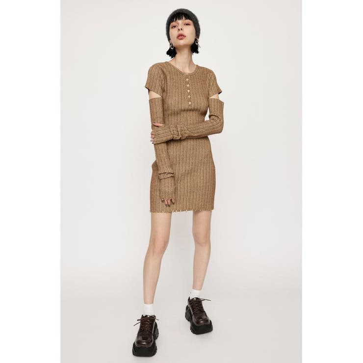 DAMAGE HEM DETACHABLE ショートワンピース | SLY OUTLET | 詳細画像1