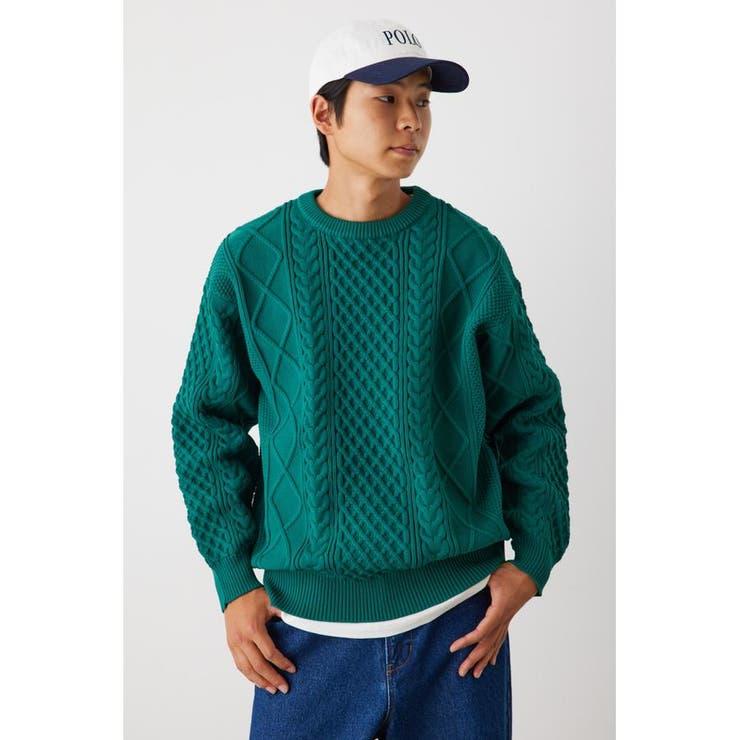 A-LIGHT KNIT ケーブルトップス | RODEO CROWNS WIDE BOWL | 詳細画像22 