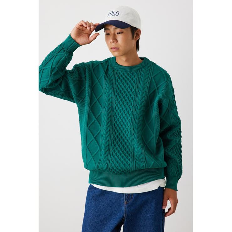 A-LIGHT KNIT ケーブルトップス | RODEO CROWNS WIDE BOWL | 詳細画像23 