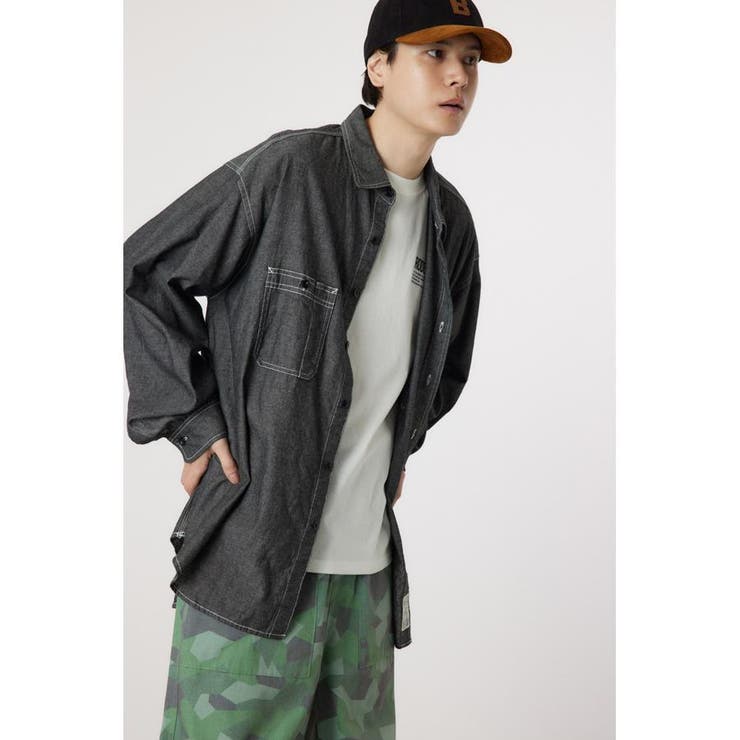 chambray work shirt | RODEO CROWNS WIDE BOWL | 詳細画像2 