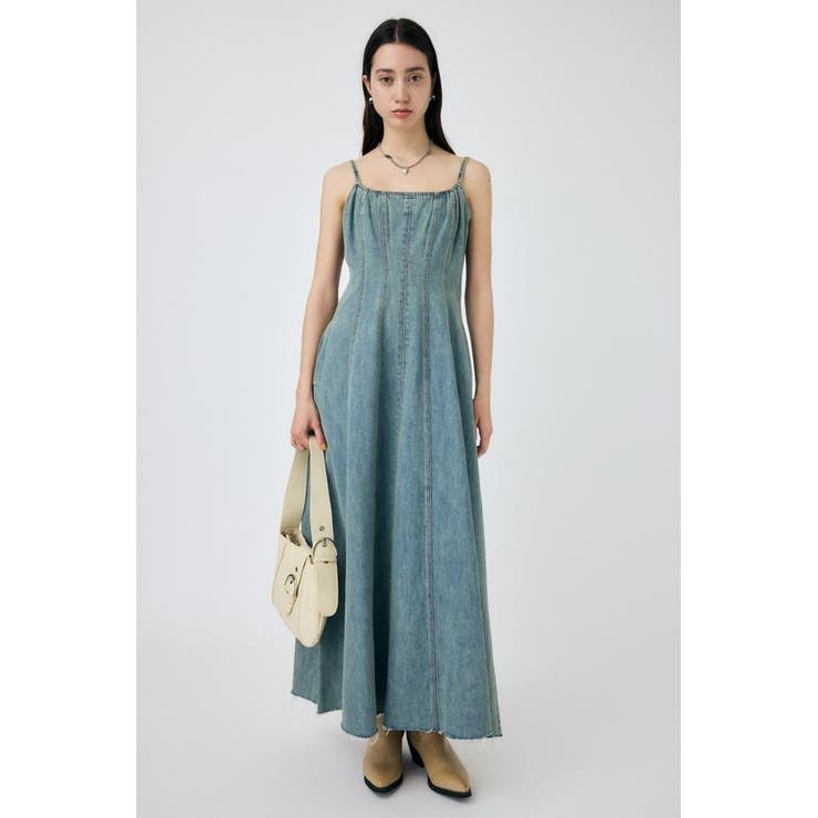 DENIM A LINE キャミドレス | MOUSSY OUTLET | 詳細画像1 
