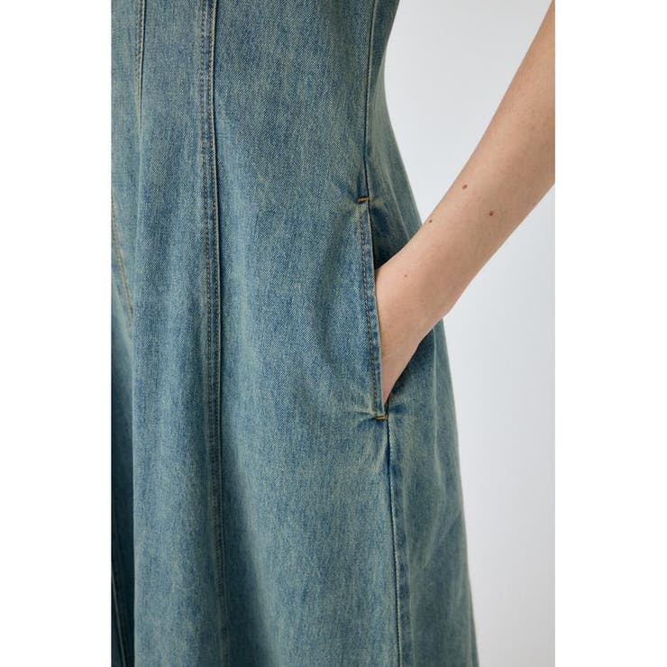 DENIM A LINE キャミドレス | MOUSSY OUTLET | 詳細画像7 
