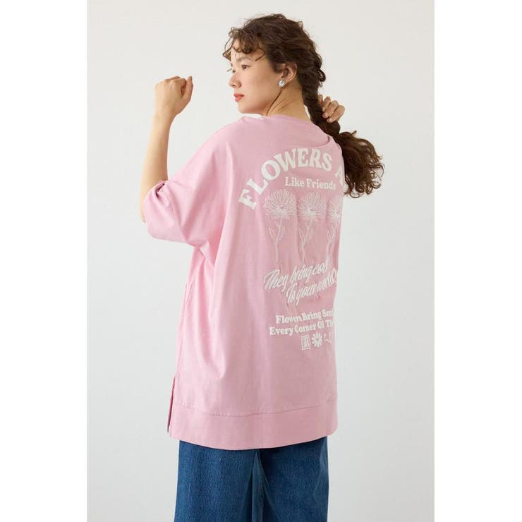 L/PNK1 | EMBROIDERY FLOWERSワンピース | RODEO CROWNS WIDE BOWL