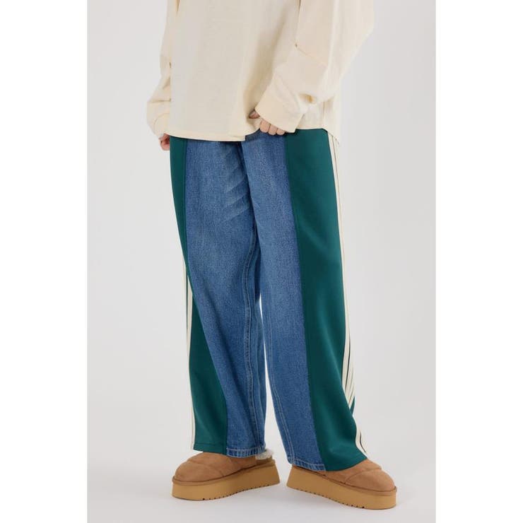 柄GRN5 | カスタムトラック デニムパンツ | RODEO CROWNS WIDE BOWL