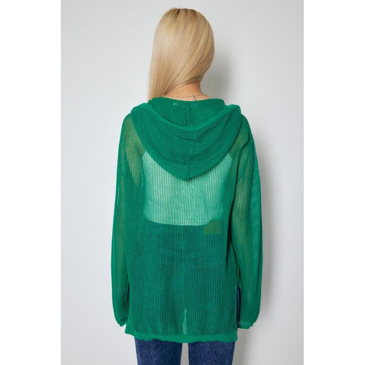 SHEER HOODIE カーディガン[品番：BJLW0023687]｜MOUSSY OUTLET