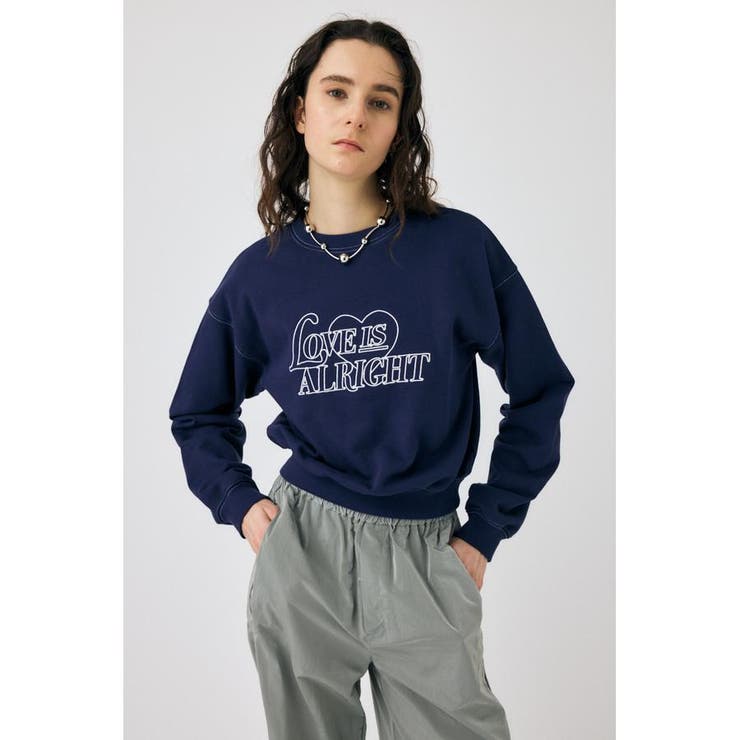 NVY | LETTERED EMBROIDERY プルオーバー | MOUSSY OUTLET