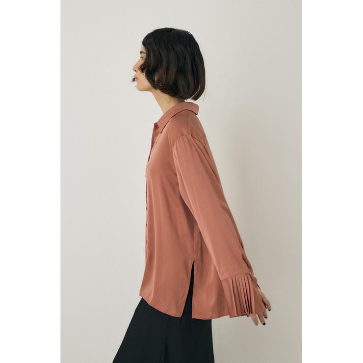 サテンシャツ リサイクルポリエステル×レーヨン素材 | MOUSSY OUTLET | 詳細画像9 