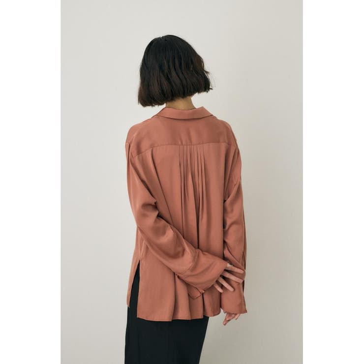 サテンシャツ リサイクルポリエステル×レーヨン素材 | MOUSSY OUTLET | 詳細画像12 