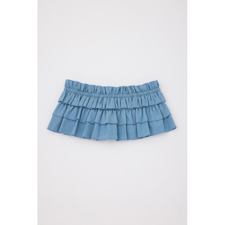 L/BLU1 | DENIM MULTI WAY FRILL ACCE | RODEO CROWNS WIDE BOWL