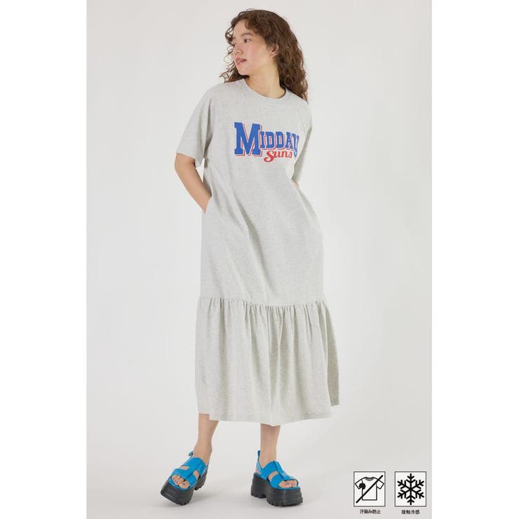 L/T.GRY1 | MASTER PROTECT ヘムギャザーワンピース | RODEO CROWNS WIDE BOWL