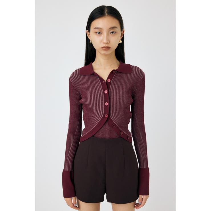 RIB KNIT カーディガン&キャミ | MOUSSY OUTLET | 詳細画像32 