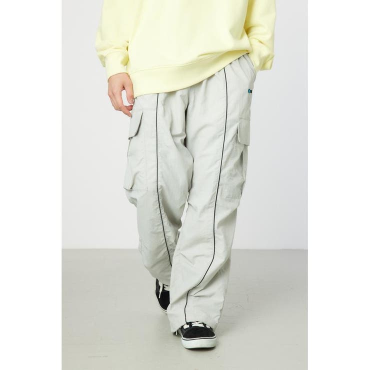 L/GRY1 | ナイロントラックパンツ | RODEO CROWNS WIDE BOWL