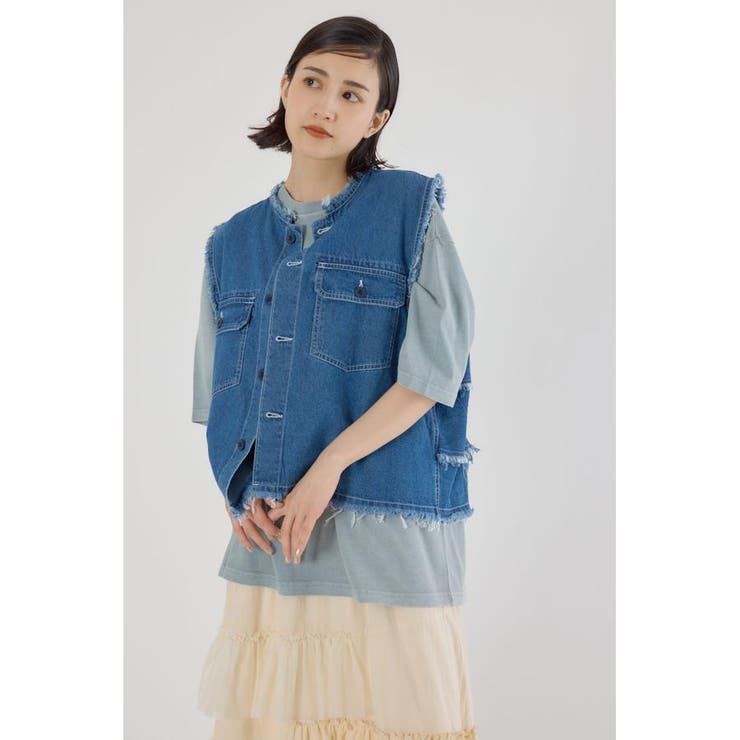 BLU | バックフリルベスト | RODEO CROWNS WIDE BOWL