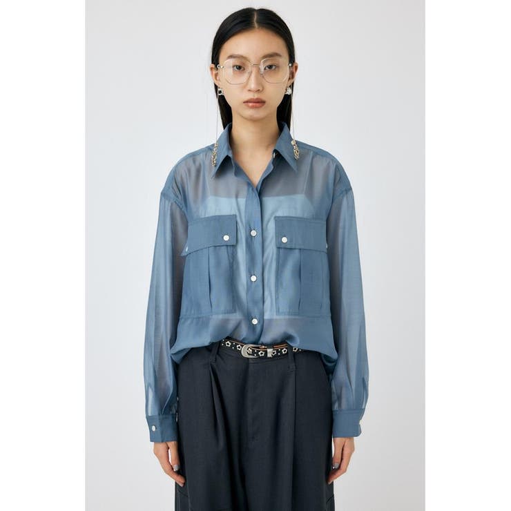 SHEER CARGOシャツ | MOUSSY OUTLET | 詳細画像12 