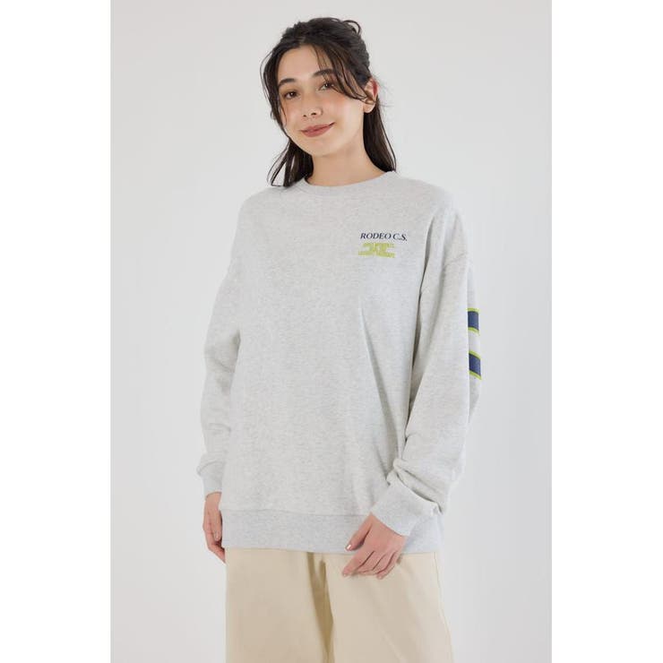 L/T.GRY1 | カラーアウトラインロゴスウェット | RODEO CROWNS WIDE BOWL