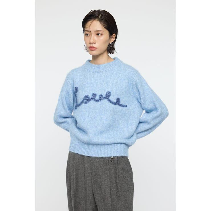 L/BLU1 | BACK RIBBON セーター | MOUSSY OUTLET
