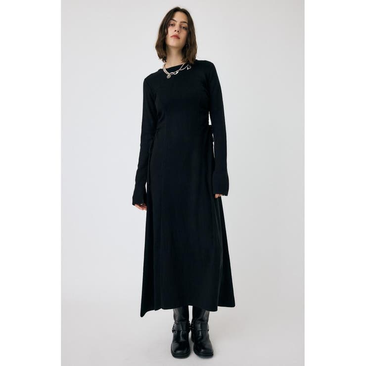 WAIST RIBBON モックネックドレス | MOUSSY OUTLET | 詳細画像4 