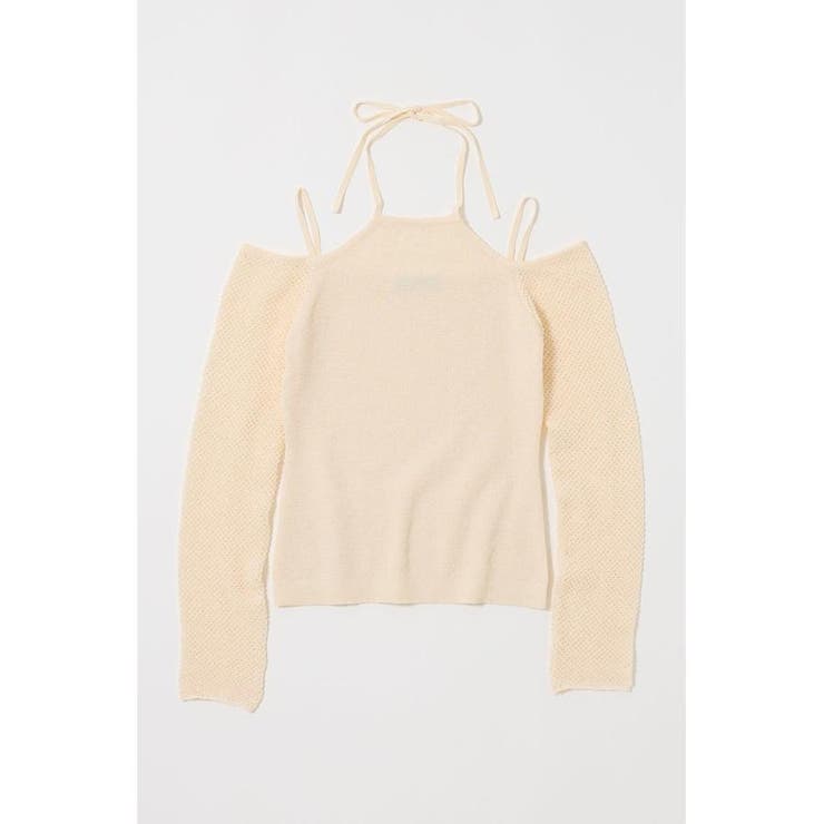 OPEN SHOULDER HALTER ニットトップス | MOUSSY OUTLET | 詳細画像6 