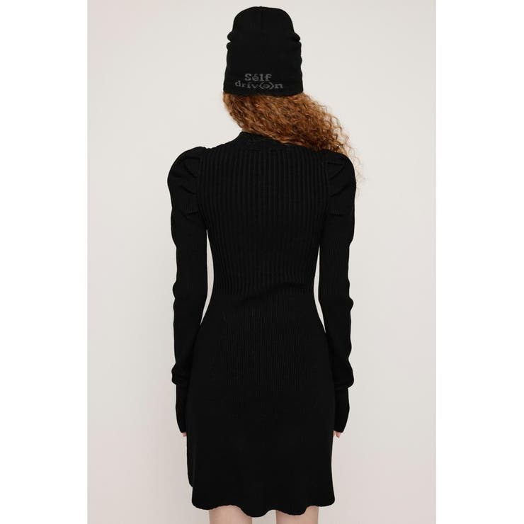 TUCK SLEEVE FLARE KNIT ショートワンピース | SLY OUTLET | 詳細画像11 