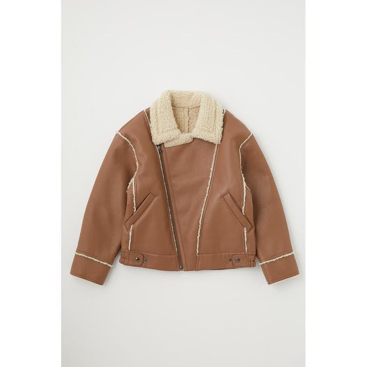 FAUX LEATHER BONDING ジャケット[品番：BJLW0019786]｜MOUSSY OUTLET（マウジーアウトレット）の